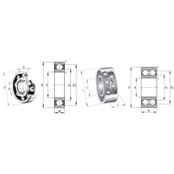 RODAMIENTO DE BOLAS SKF   6207 2RS INT 35 EXT 72 ALT 17