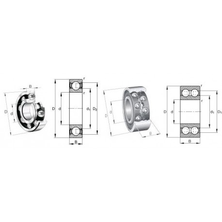 RODAMIENTO DE BOLAS SKF   6303 2RS INT 17 EXT 142 ALT 13